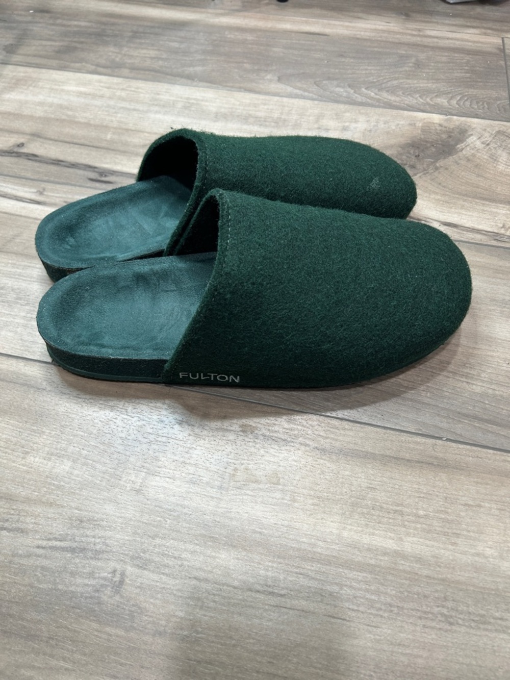Fulton House Slippers Forest Green Size 11 - Picture 7 of 9